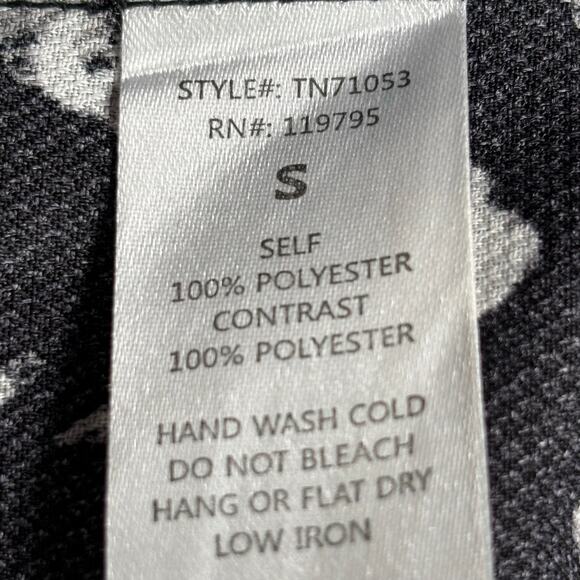 Moon Top Rabbit Print Blouse Black White Exaggerated Peter Pan Collar Bow Tie - Picture 12 of 13